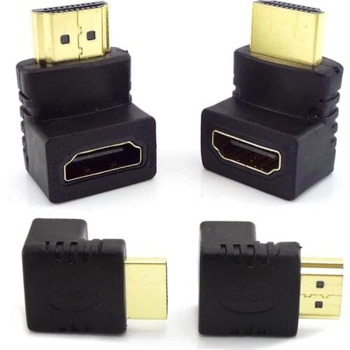 1/2/5Pcs Male To Female HDMI-compatible Adapter 90 Degree 270 Degree Angle HDMI-compatible Extender Cable Converter for HDTV