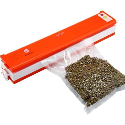 220V Household Food Vacuum Sealer Packaging Machine Samll Sealer Vacuum Packer Including 10Pcs Bags