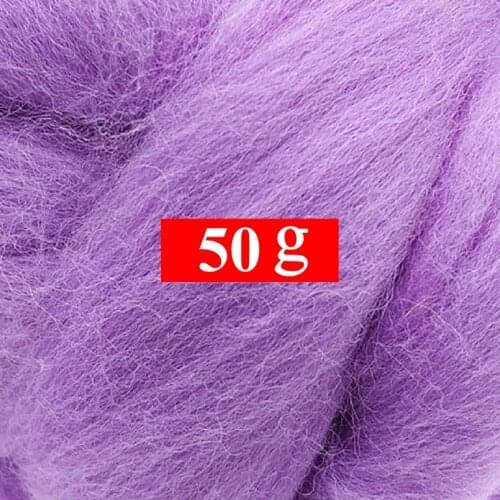 50g Merino Wool Roving for Needle Felting Kit, 100% Pure Felting Wool, Soft, Delicate, Can Touch the Skin (Color 28)
