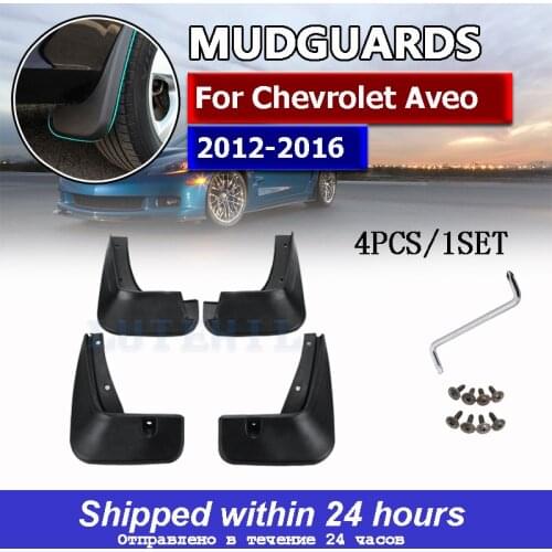 Car Mud Flaps For Chevrolet Aveo Sonic TM Barina Hatchback 2012-2016 Mudflaps Splash Guards Mud Flap Mudguards 2013 2014 2015