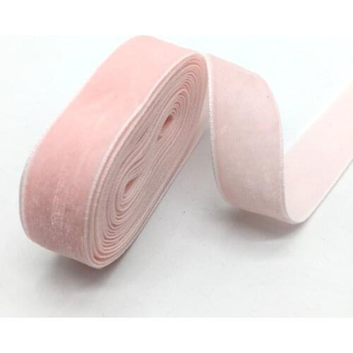 3 Yards 3/4"(20mm) Velvet Ribbon Wedding Party Decoration Handmade Ribbon Gift Wrapping Hair Bowknot DIY Christmas Ribbon #Pink