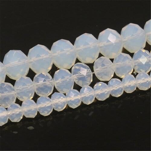 4X6 5X8 8X10mm White Abacus Faceted Moonstone Jado Jaspeo Loose Beads Women Girl Jewelry Making Design Hand Made Accessorise