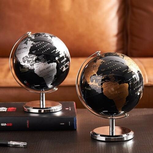 Retro World Globe Constellation Home Decor Modern Learning World Map Globe Globe Geography Education Office Desk Decor Ornaments