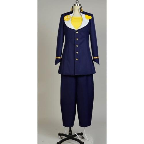 JoJo JoJos Bizarre Adventure Cosplay Higashikata Josuke Cosplay Costume Men Outfit Suit Halloween Carnival