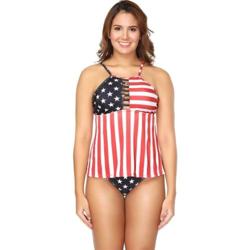 Swimsuits Two Piece Swimsuit Swimwear Women Tankini Plus Size Swimming Suit for Women Biquinis Feminino 2019 Bathing Bikini