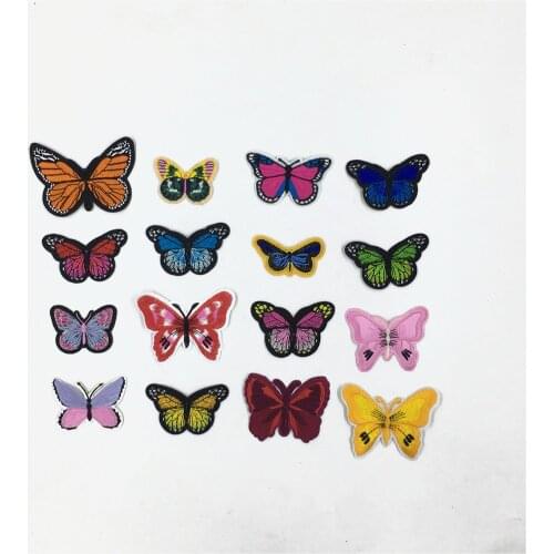 Cartoon Butterfly Patch Hot Melt Adhesive Badge Patch Sewing Clothing Embroidery Patch DIY Handicraft Supplies Accessories