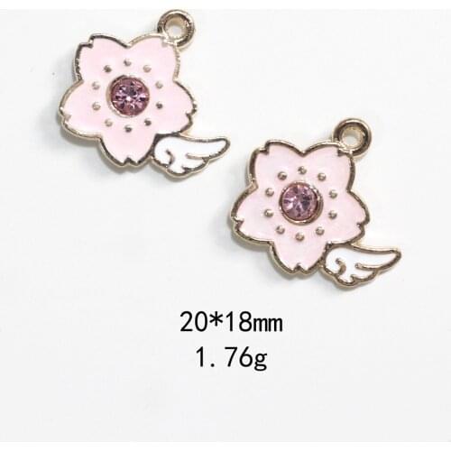 Novelty Earrings Korean Earrings Odd Jewelry Dripping Oil Variety Sakura Magic Ball Alloy Jewelry Accessories Earring Pendant