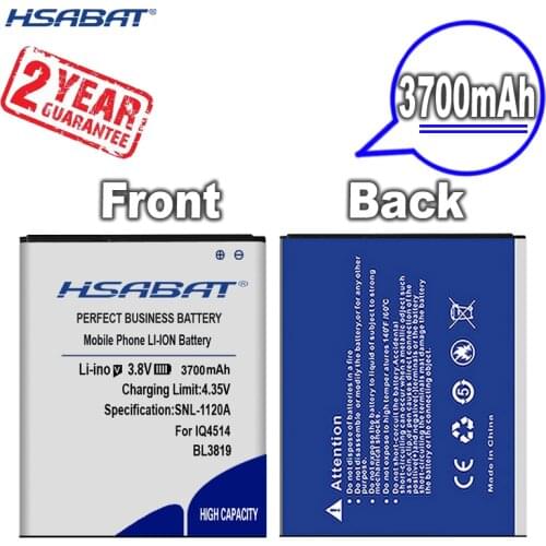 HSABAT BL3819 3700mAh Battery For FLY IQ4514 Quad EVO Battery