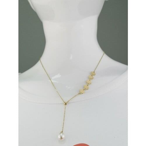 Necklace Jewelry Stainless Steel New Goddess Luxury Golden Color Luxe Fashion For Women Oouble Chain Ancient Coins Hot Sell