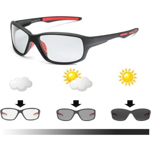 Unisex Polarized Photochromic Sunglasses Driving Shade Glasses Fashion Sports Sunglasses Outdoor Gear Cycling Glasses