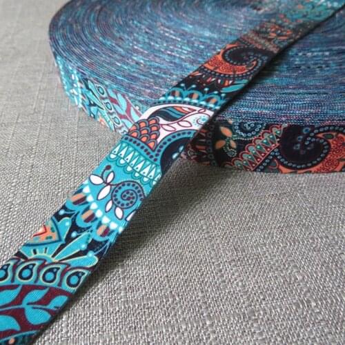 1 Yard Width 1 Inch 25mm Printed Webbing Ribbon Luggage Yoga Belt Strap Dog Pet Collar Leash Rope Harness Backpack Bag Accessory