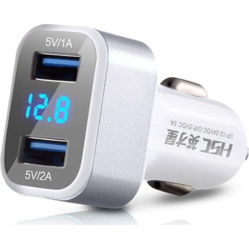 Smart car Charger one tow two usb phone Charger HSC-400
