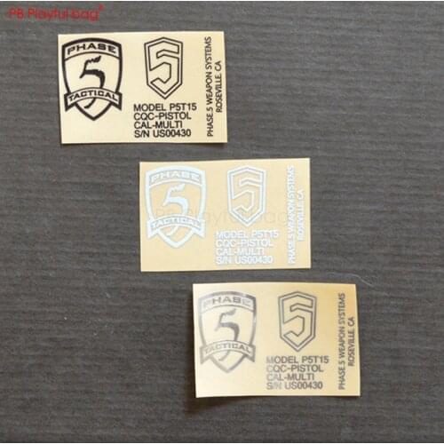 Outdoor CS essential parts Phase 5 Metal Sticker Jinming 9 LDT 416 Lehui Short Sword akump TTM for M4 Electric Water Bomb L61