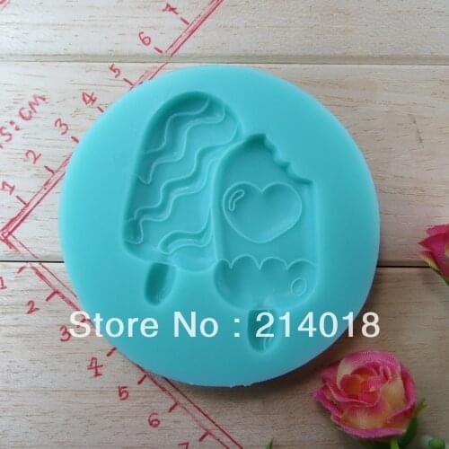 Ice cream shape new style large wholesale hot sale chocolate silicon mold fondant Cake decoration mold (si222)