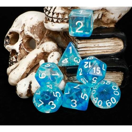 High-Grade Resin Sharp Edges RPG D20 Dnd Dice D&D Dice Character Design Polyhedral Games Dice D4 D6 D8 D% D10 D12 D20