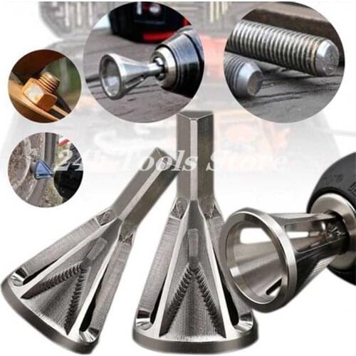 ZK30 2020 Newest Deburring External Chamfer Tool Stainless Steel Remove Burr Tools for Metal Drilling Tool Repair Damaged Bolt