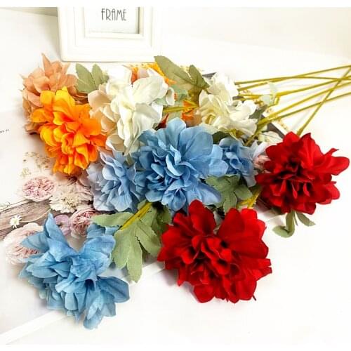 1pcs simulation flower 3 head peony simulation bouquet home decoration silk flower wedding decoration artificial plants