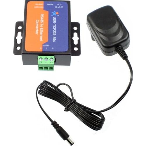 10Pcs USR-TCP232-304 Serial RS485 to TCP/IP Ethernet Server Converter Module with Built-in Webpage DHCP/DNS Supported Adapter