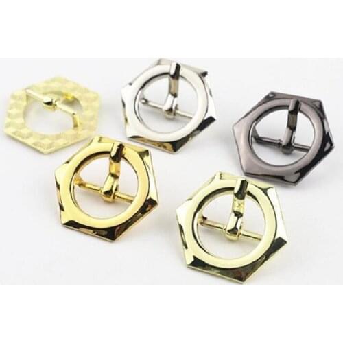 10pcs new luggage and handbag hardware accessories, hexagonal bag with link adjustment buckle