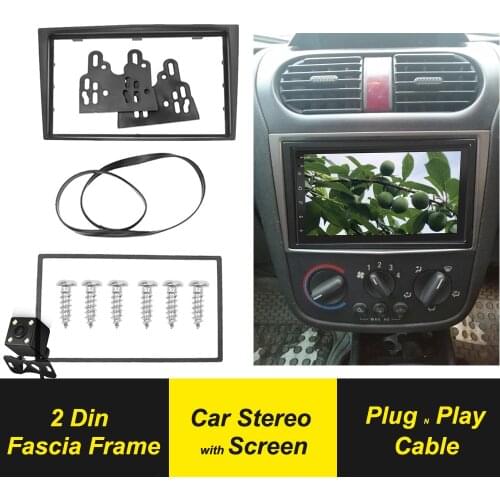 2 Din Android Car Multimedia Player Radio Stereo Panel Frame Cover Audio Trim Bezel For Opel For Astra Antara Corsa Zafira 2006