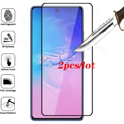 2Pcs Tempered Glass for Samsung Galaxy S10 Lite Glass Film For Samsung S10Lite Sumsung S10 Light Protective Glass Case