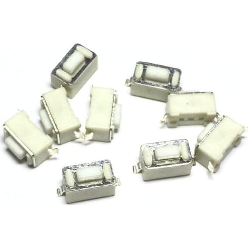 200PCS/LOT 3*6*4.3MM Tact Switch 2 foot vertical white 3x6x4.3