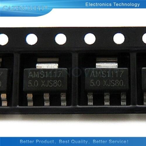 50pcs/lot AMS1117-5.0 SOT-223 LM1117 In Stock