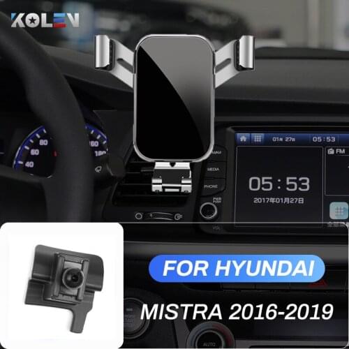 Car Mobile Phone Holder For Hyundai Mistra 2016 2017 2018 2019 GPS Gravity Stand Air Vent Outlet Navigation Bracket Accessories