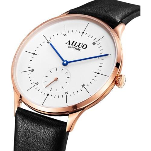 France Luxury Brand AILUO Couples Watches Japan MIYOTA Quartz Men Wristwatches Ultra-thin Watches Diamond reloj mujer A7607M
