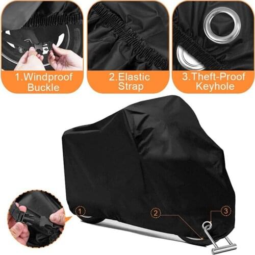 104-inch Motorcycle Cover Universal Outdoor Uv Protector All Season Waterproof Bike Rain Dustproof Motor Scooter Cover