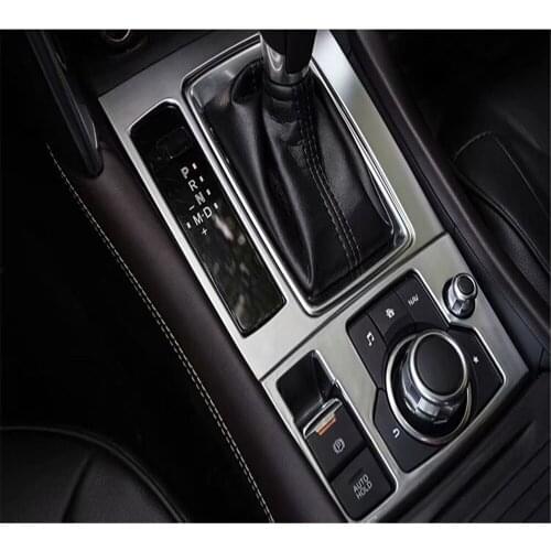 For Mazda 6 Atenza 2017 2018 ABS Matte Car Inner Electronic Gear Shif Panel Handbrake Switch Button Cover Stikers Car Styling