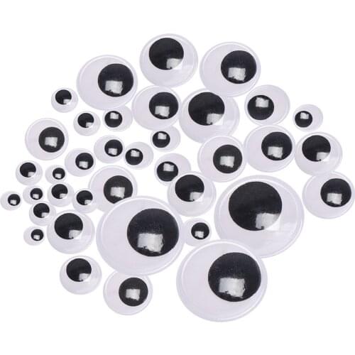 100PCS DIY Creative Puppet Making Dinosaur Eyes Doll Accessories NOT Self-adhesive Dolls Eye For Stuffed Toys Dolls Black Eyes