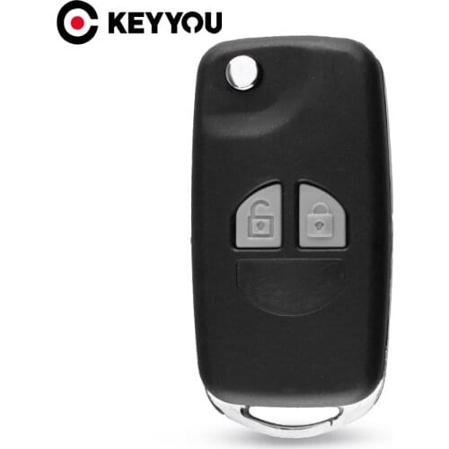 KEYYOU NEW FOR SUZUKI SWIFT GRAND VITARA ALTO REMOTE KEY 2 BUTTON FLIP KEY CASE UPGRADE