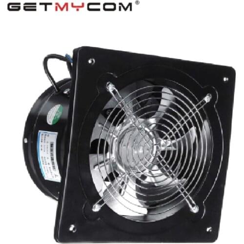 Getmycom kitchen extractor 8 inch stainless steel panel fan 220V 80W industrial ventilation metal wall mounting exhaust fan