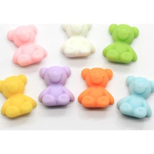 Hot Sell Lovely Bear Flat Back Craft Charms Hair Grippers Photo Frame Decorations