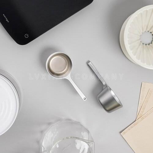 Watchget Coffee Scoop 1 Tablespoon Short Handle Metal Spoon for Coffee Bean,Coffee Powder