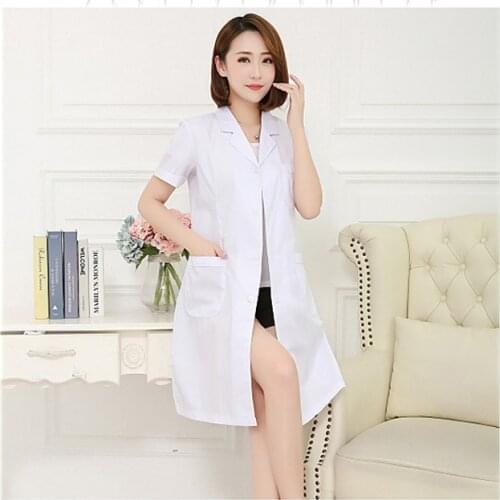 Medical uniforms hospital medical scrub clothes short sleeves for men/women doctors under lab coat medical BLOUSE white coat