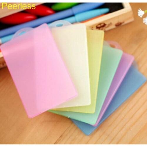 Peerless 5Pcs/lot Waterproof Travel Business Card Pouch ID Bus Pass & Document Table Card Organizer Box