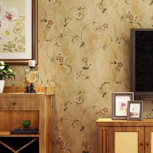 Beibehang 8.23x0.685m papel de parede 3d wallpaper Puna American country parts retro style garden flower wallpaper background