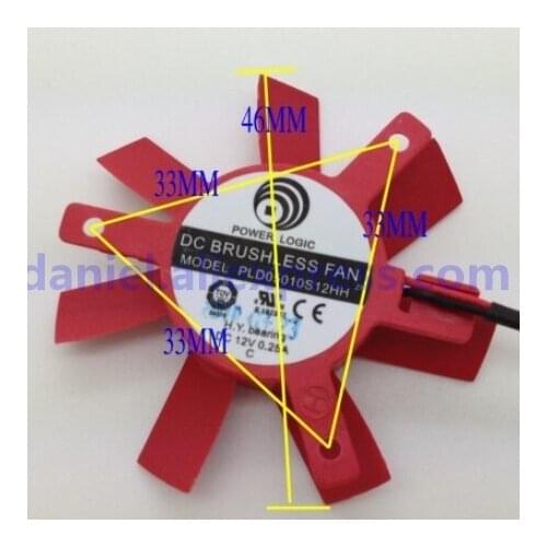 Original fan HD3450 HD5570 PLD05010S12HH heat dissipation fan
