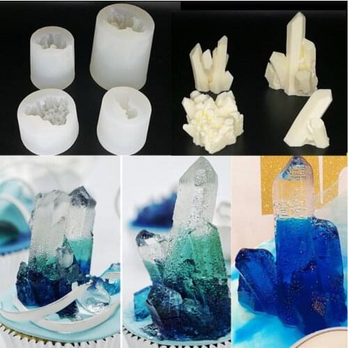 Silicone Mould Dried Flower Resin Decorative Craft DIY Crystal icicle cutting shpe Type epoxy resin molds for jewelry