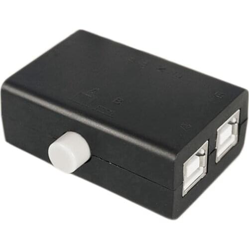 USB Sharing Share Switch Box Hub 2 Ports PC Computer Scanner Printer Manual Hot Promotion Wholesale