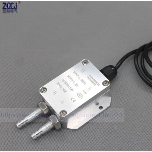 0-500Pa wind air pressure difference transmitter 0-10V DC Pressure tube micro pressure transmitter differential sensor
