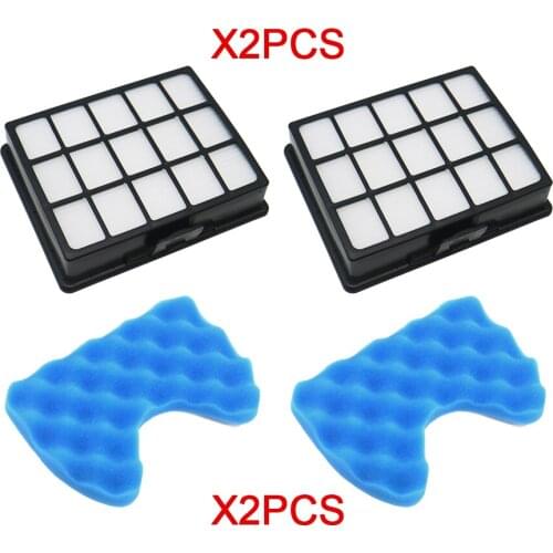 2set Vacuum cleaner filter spare part Kit Filters And Sponge Filter for samsung DJ97-00492A SC6520 SC6530 /40/50/60/70/80/90