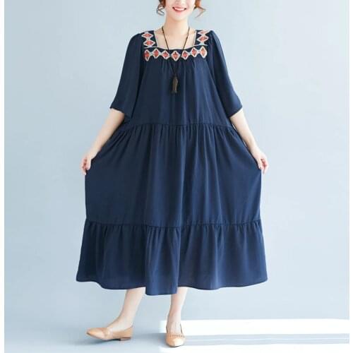 2019 New Arrive Summer Maternity Dress Woman Bohemian Style Large Size Dresses Pregnant Woman Large Dress MD-01147