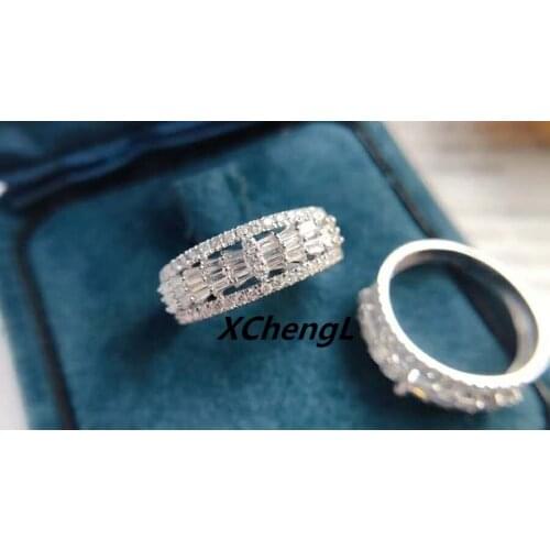 2020 New Fashion 18K(AU750) Real Gold 0.5ct Diamond Ring Jewelry for Lady&Women&Party&Wedding