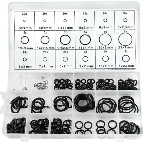 225PCS Cir clip Lock Snap Set E-type External Internal Retaining Retaining Ring Assortment Set holes Shaft Collar Washer
