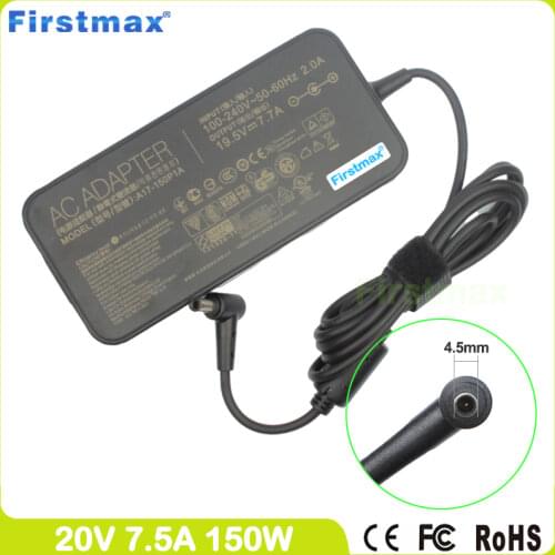 AC Adapter 19.5V 7.7A 150W 20V 7.5A for Asus laptop charger ZenBook Pro 15 UX550GD UX550GDX UX550GE UX550GEX UX580GD UX580GE