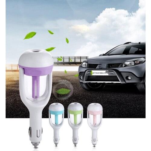2021 New Mini 12V Car Steam Humidifier Air Purifier Aroma Diffuser Essential oil diffuser Car humidifier many Colors