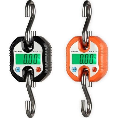 Digital Scale WH-C100 Hunting Scale Portable Electronic Scale suitcase Travel Hanging Steelyard Hook scale Without Battery